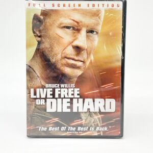 Live Free or‎ Die Hard DVD Bruce Willis Full Screen Action Thriller Cult Classic